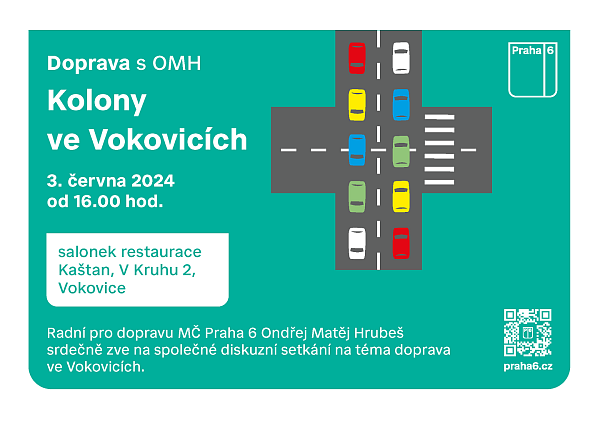 Pozvánka: Doprava s OMH - Kolony ve Vokovicích - 3. 6. 2024 od 16:00 v Kaštanu